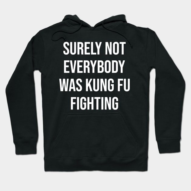 Surely Not Everybody Was Kung Fu Fighting Funny Hoodie by nicolinaberenice16954